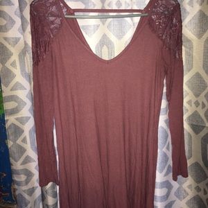 AE dress with lace sleeves